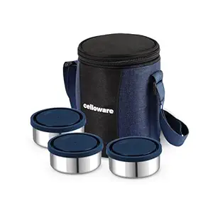 CELLO MF Meal Station 3 Stainless Steel Lunch Box