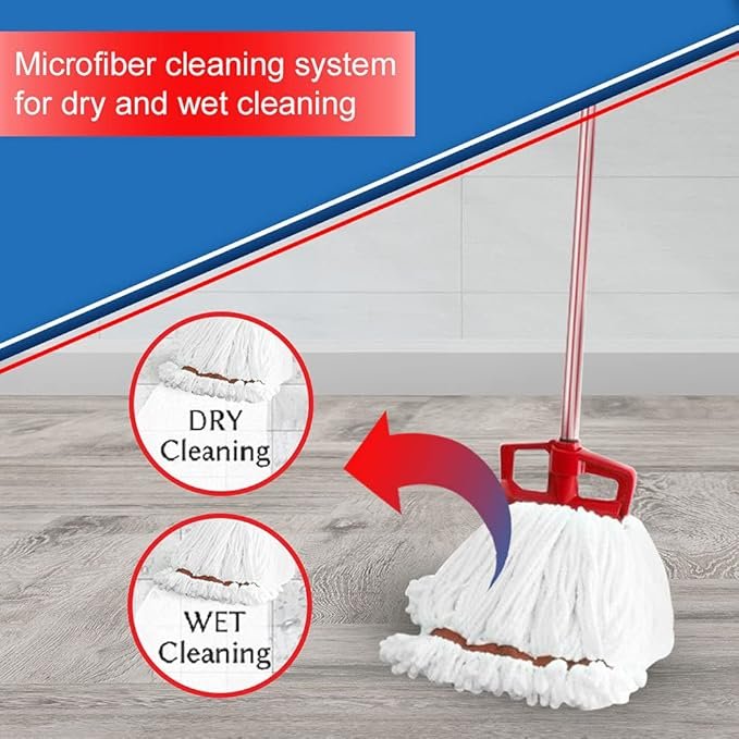 Kleeno by Cello Clip & Fit Microfibre Mop