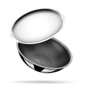 Tasla Kadhai with Lid - Triply Artisan Hybrid Series